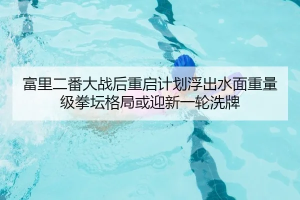 富里二番大战后重启计划浮出水面重量级拳坛格局或迎新一轮洗牌
